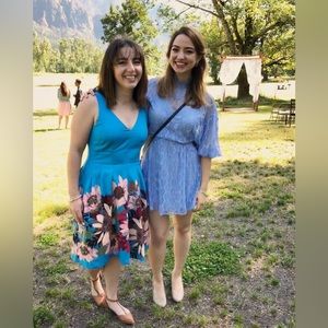 Free People Lacy Dress - Light Blue